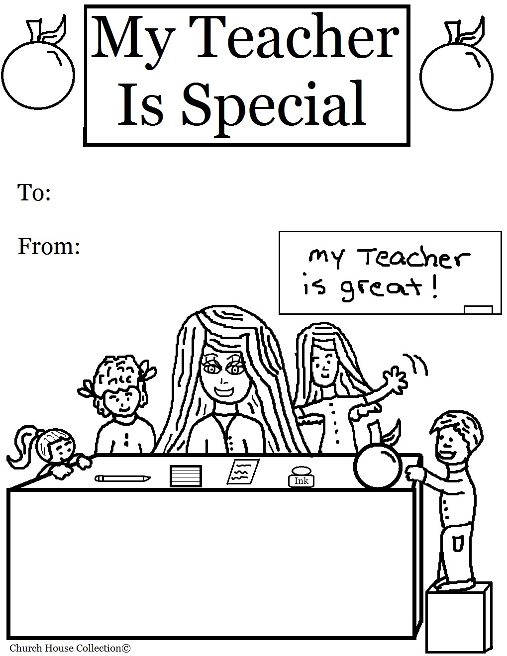 My Teacher Is Special Coloring Pages